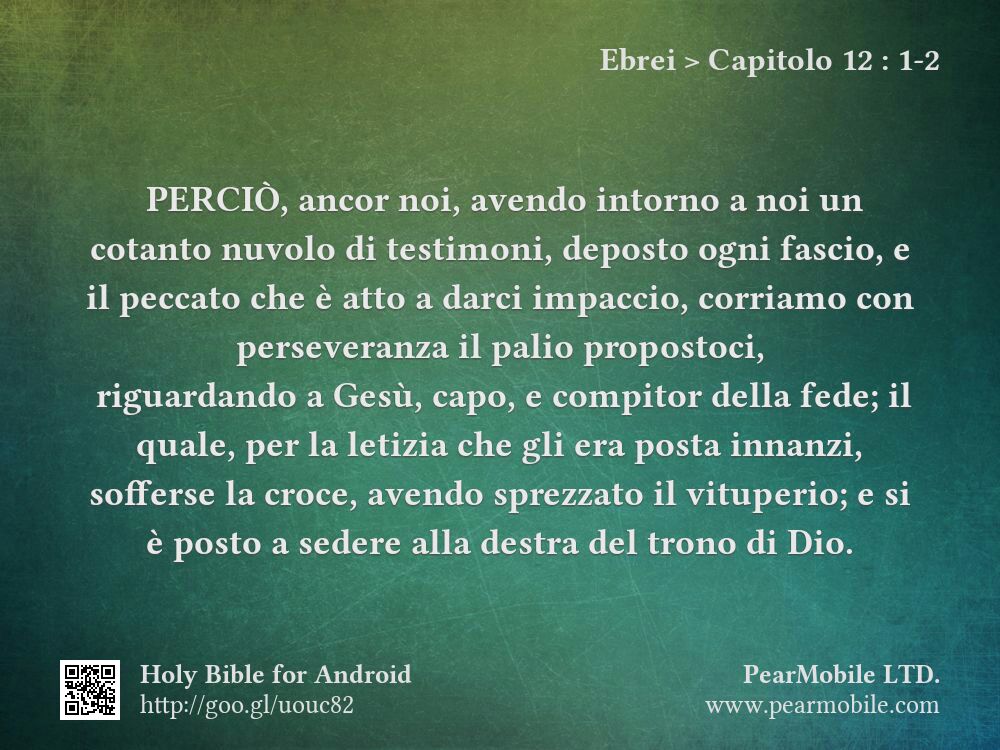 Ebrei, Capitolo 12:1-2